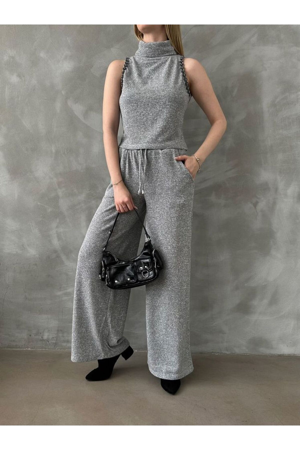 Triko Pantolon | F1486 - SİYAH