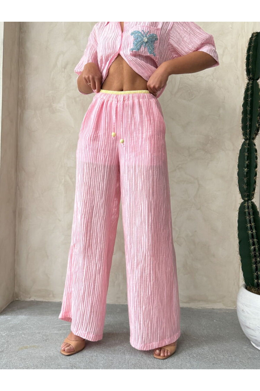 Pilise Pantolon | D2783 - PEMBE
