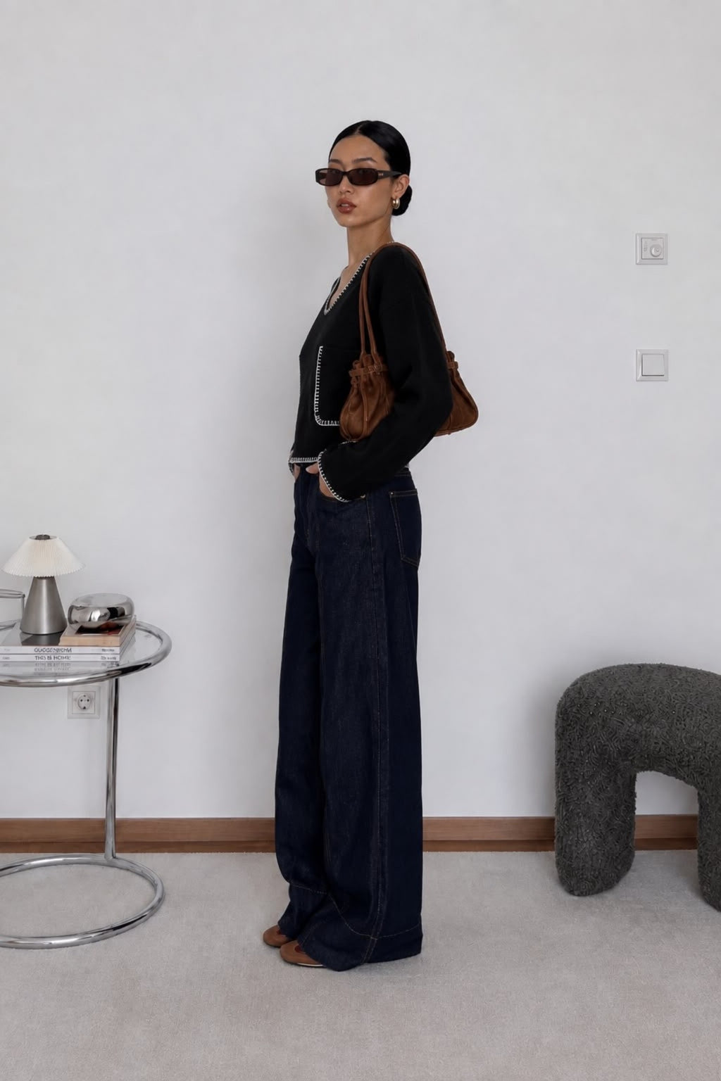 Çoban Dikişli Triko Bluz | F1652