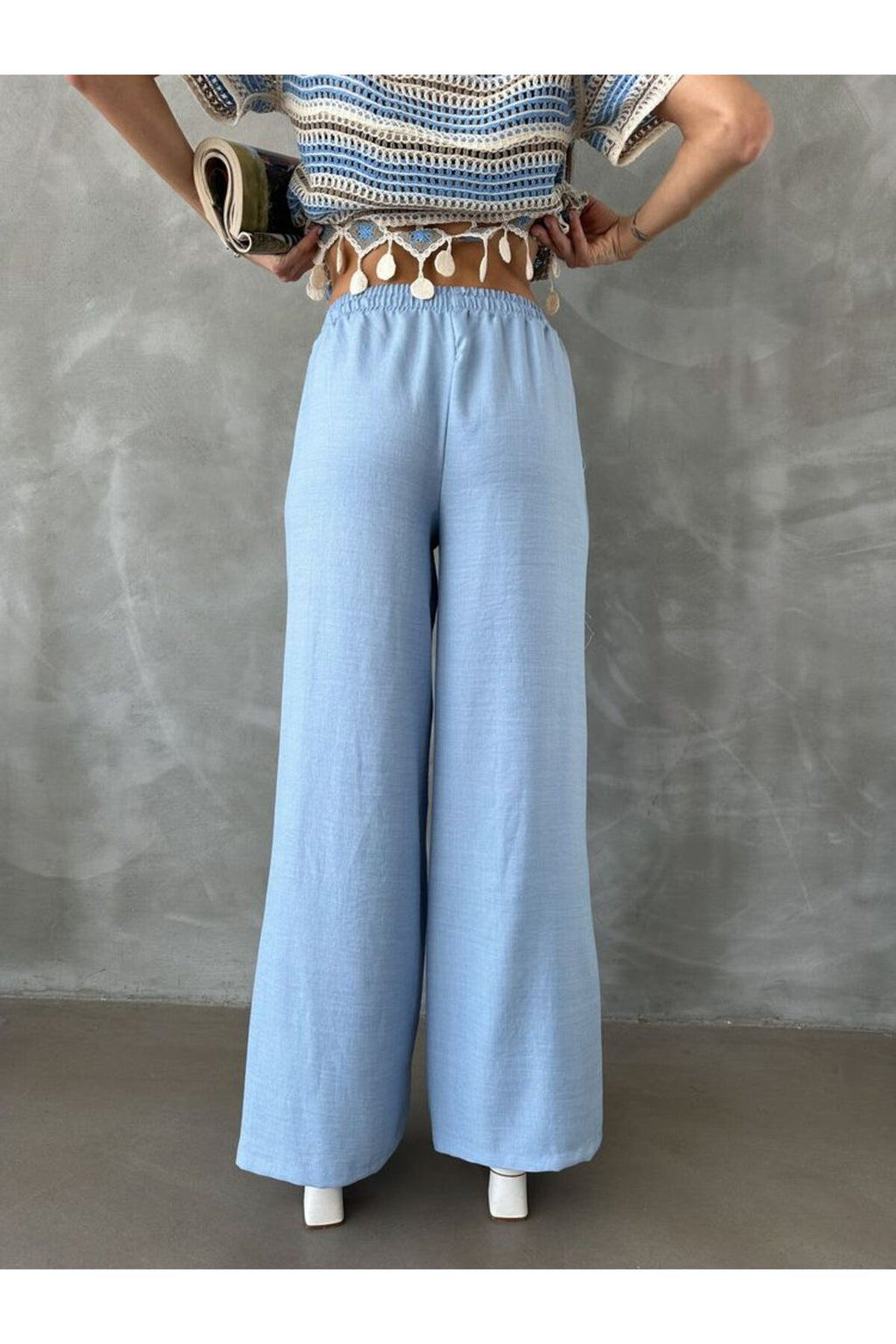 Bağcıklı Pantolon | D2441