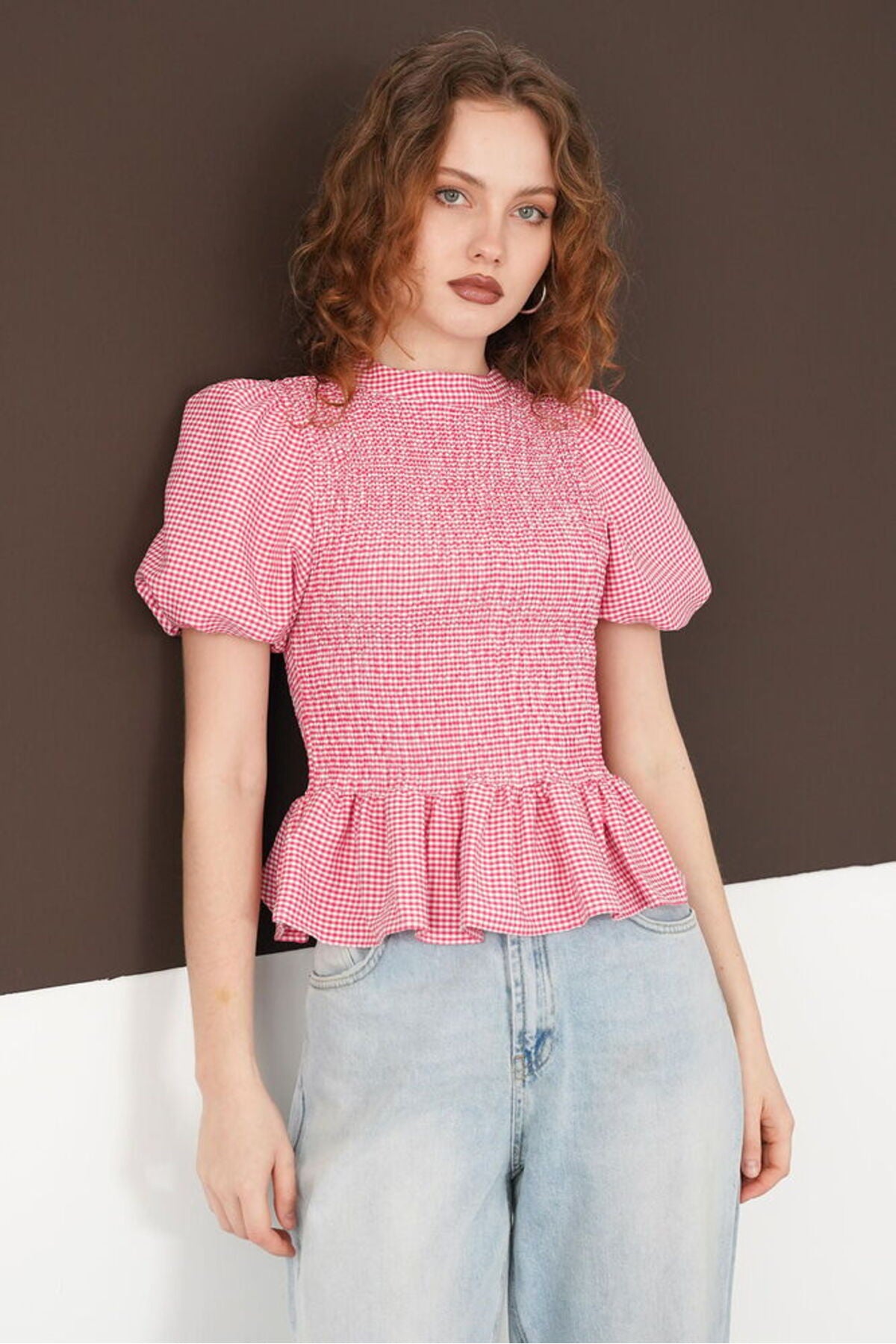 Gipeli Bisiklet Yaka T Bluz | D2999 - SAKS