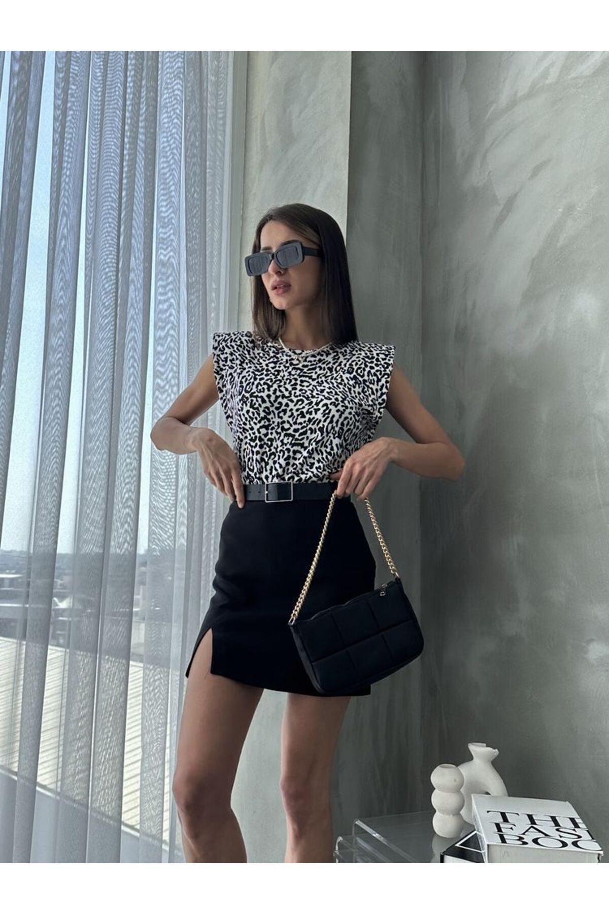 Leopar Baskılı Bluz | D2665