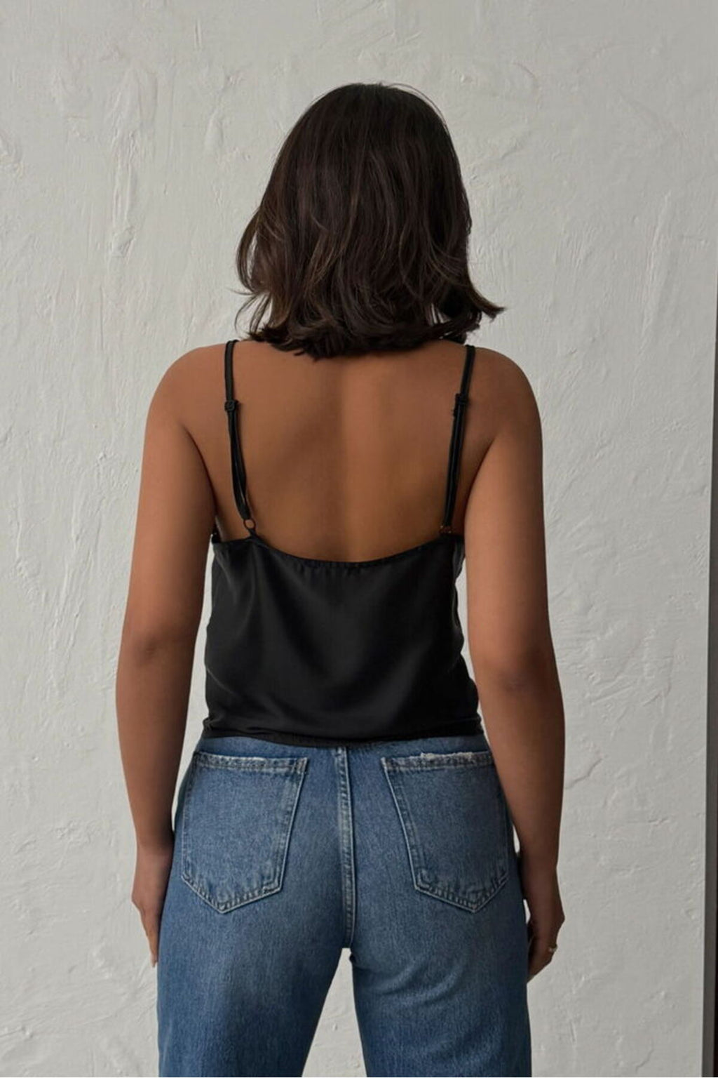 V Yaka Dantelli Bluz | D2263 - SİYAH