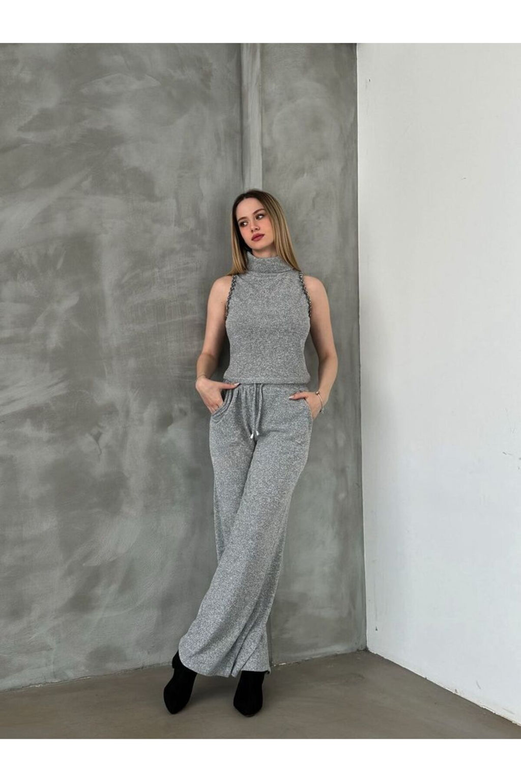 Triko Pantolon | F1486 - SİYAH