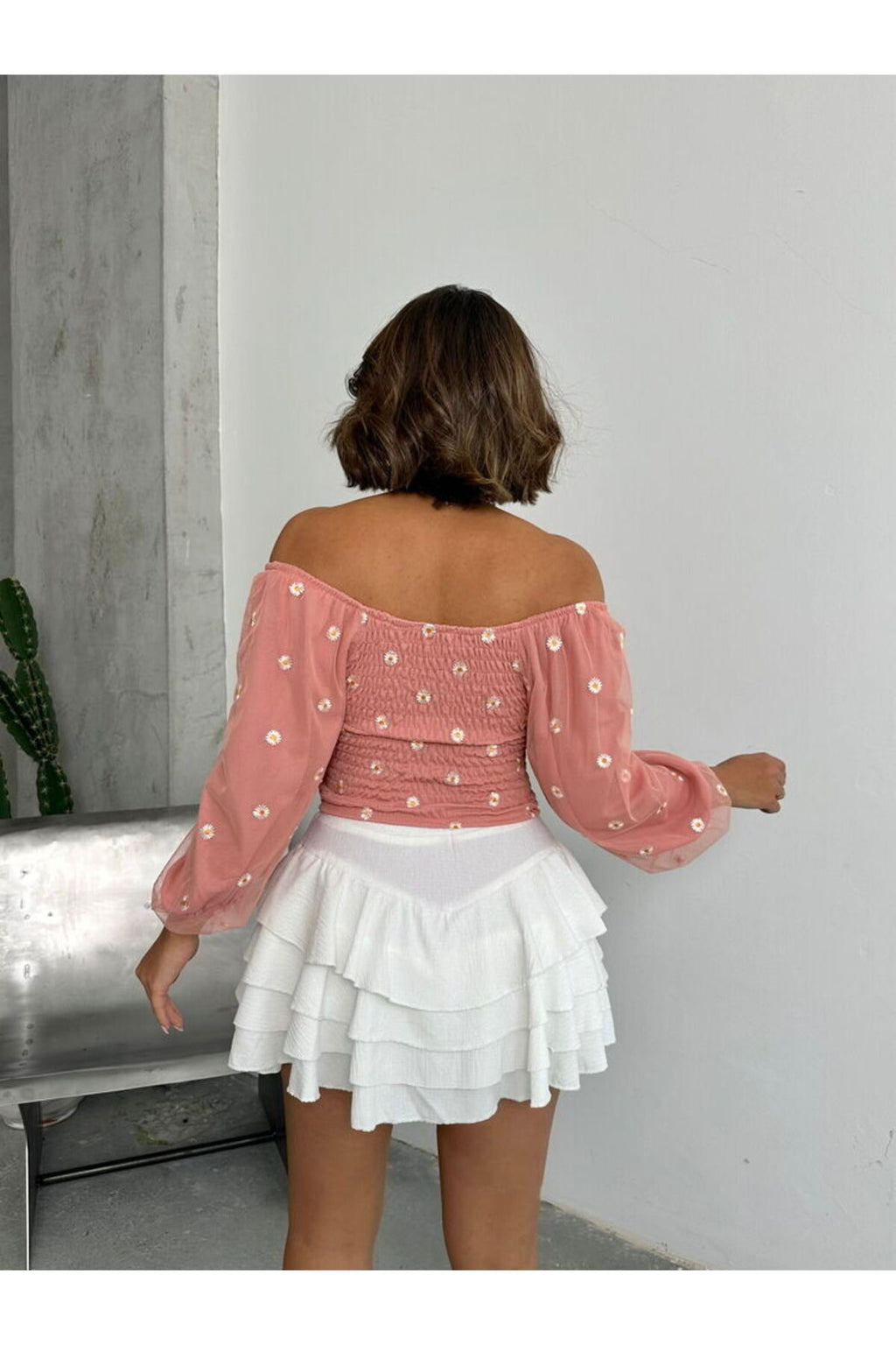 Gipeli Papatya Desenli Bluz | F0988