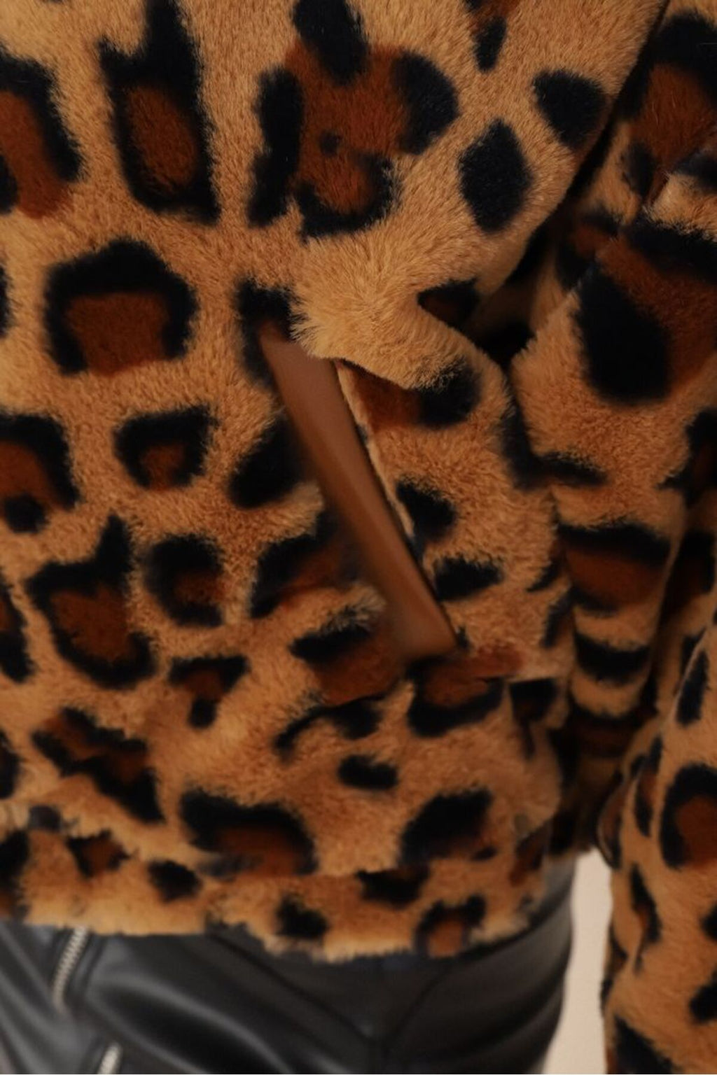 Peluş Mont | F1484 - CAMEL SİYAH