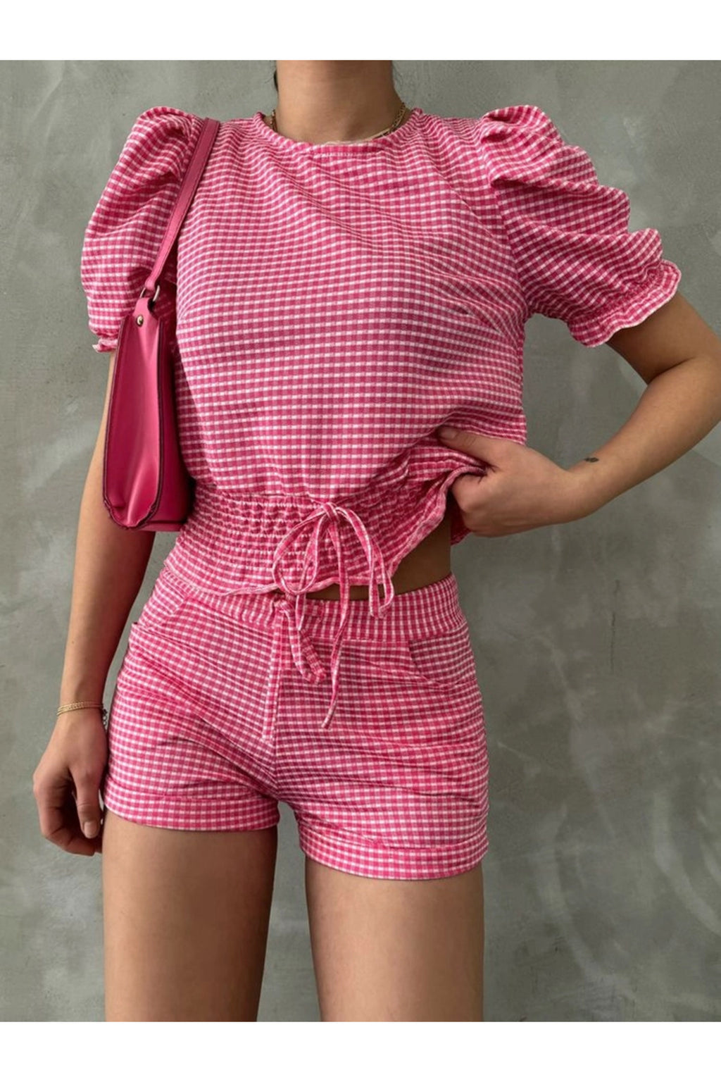 Beli Gipeli Pitikareli Bluz | D1430