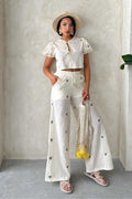 Nakışlı Pantolon | D2839 - TAŞ