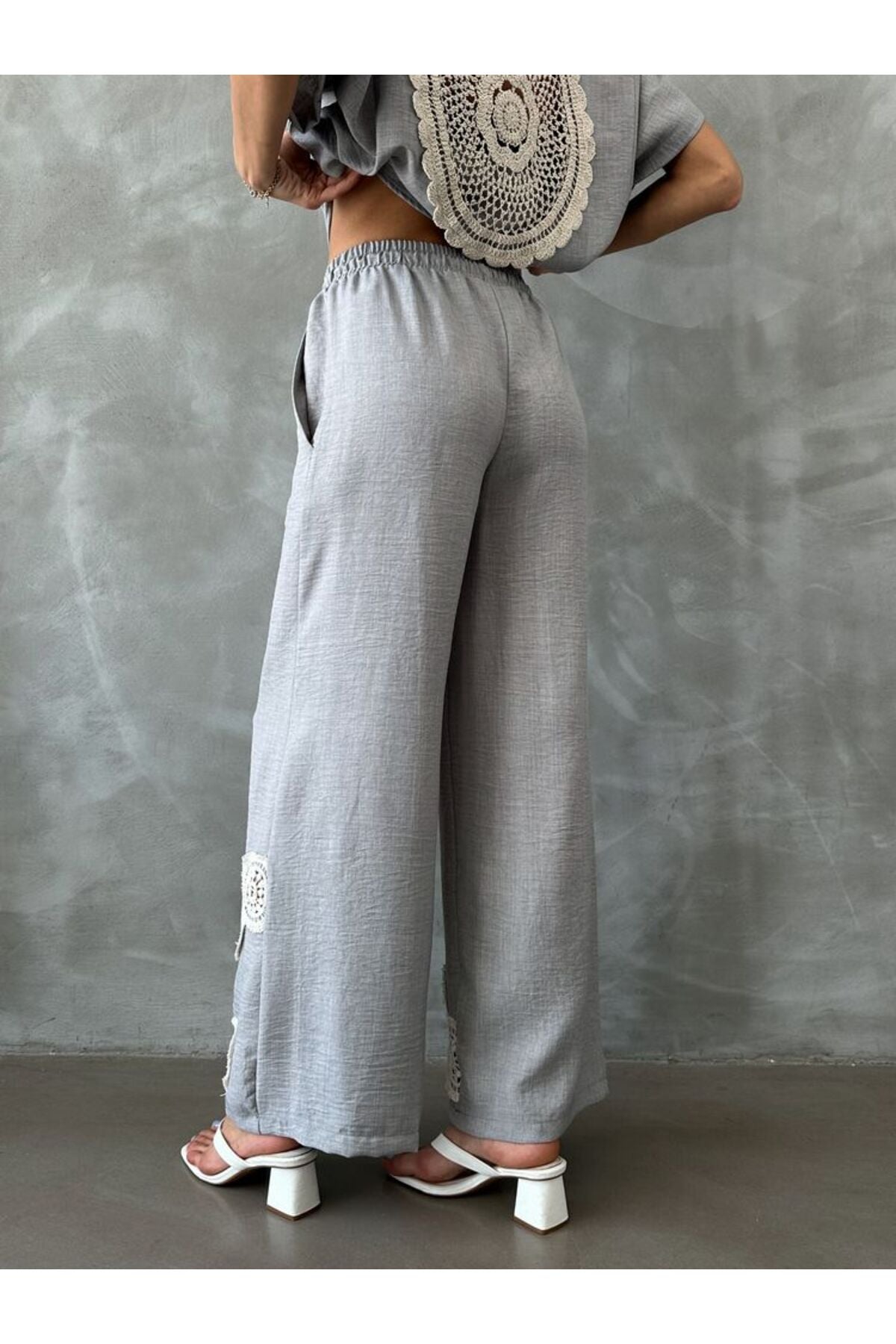 Bağcıklı Pantolon | D2441
