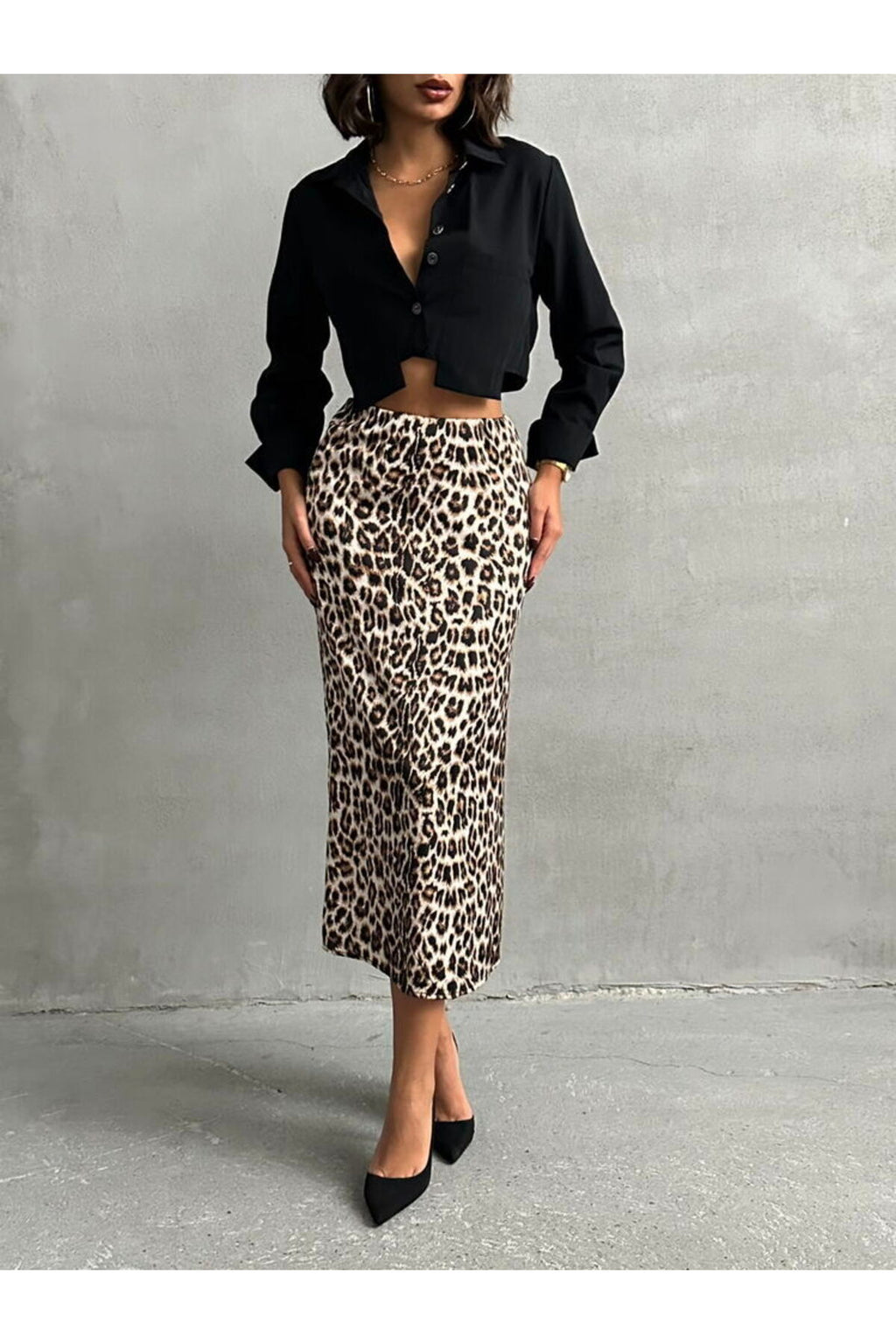 Leopar Desenli Etek F1811 | F1811