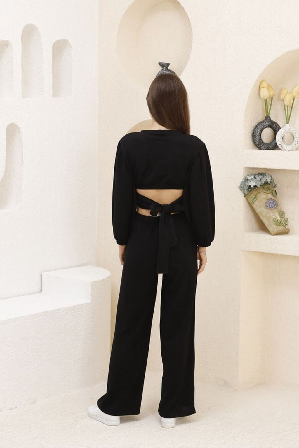 Crop Bluz | F1485 - KAHVE
