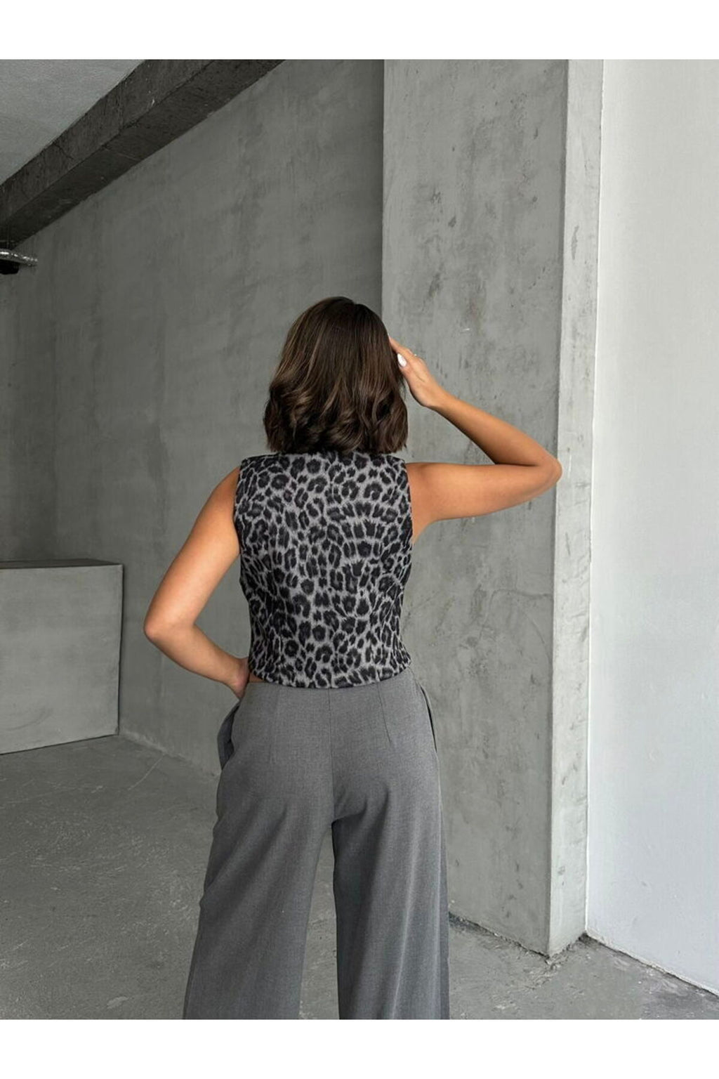 Kaşe Yelek | F1824 - TAŞ LEOPAR
