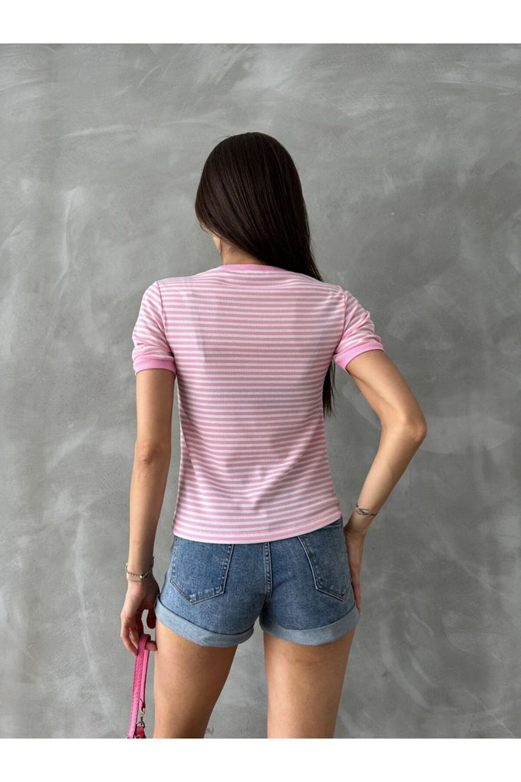 Çizgili T-Shirt | D0641