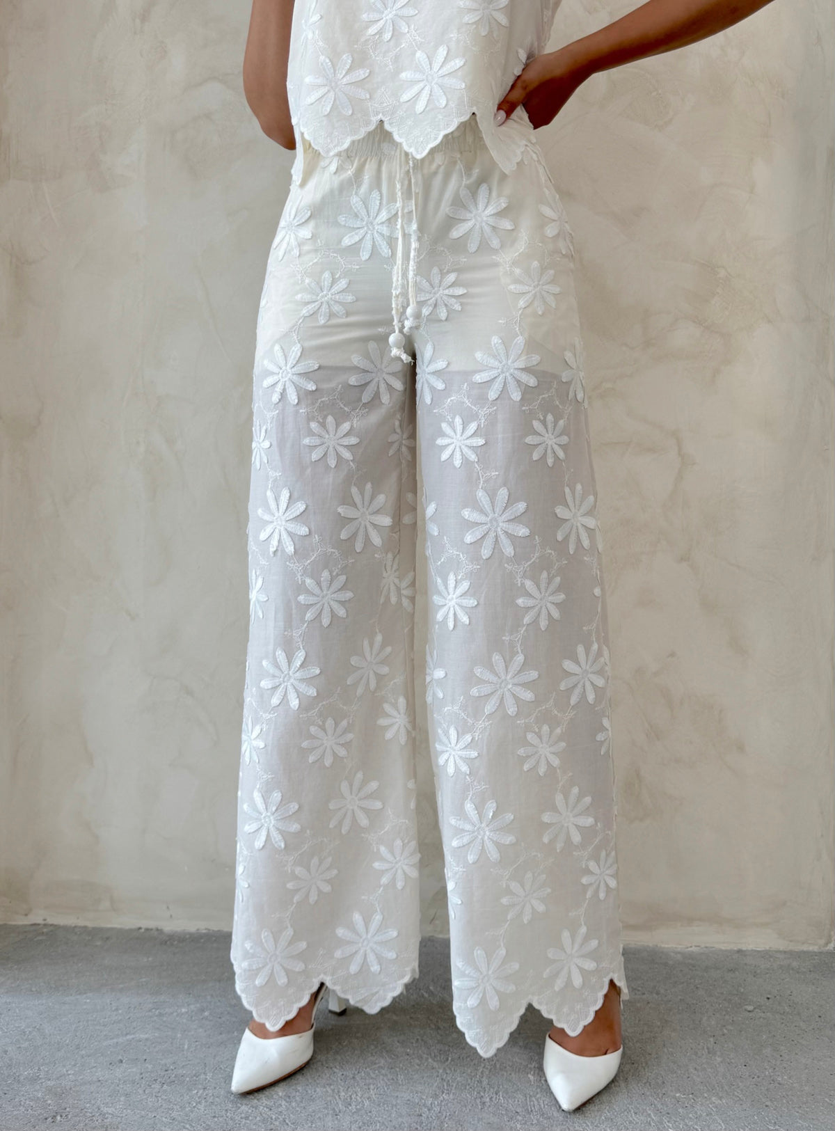D 2913 NAKIŞLI PANTOLON | D2913