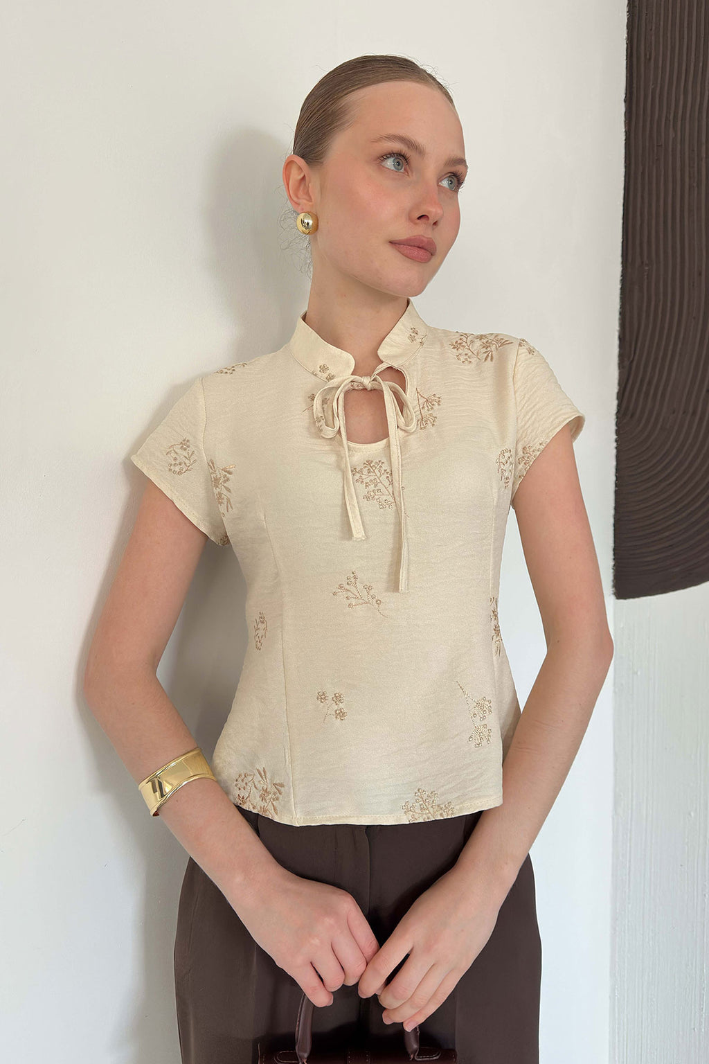 Nakışlı Bluz  | D3058