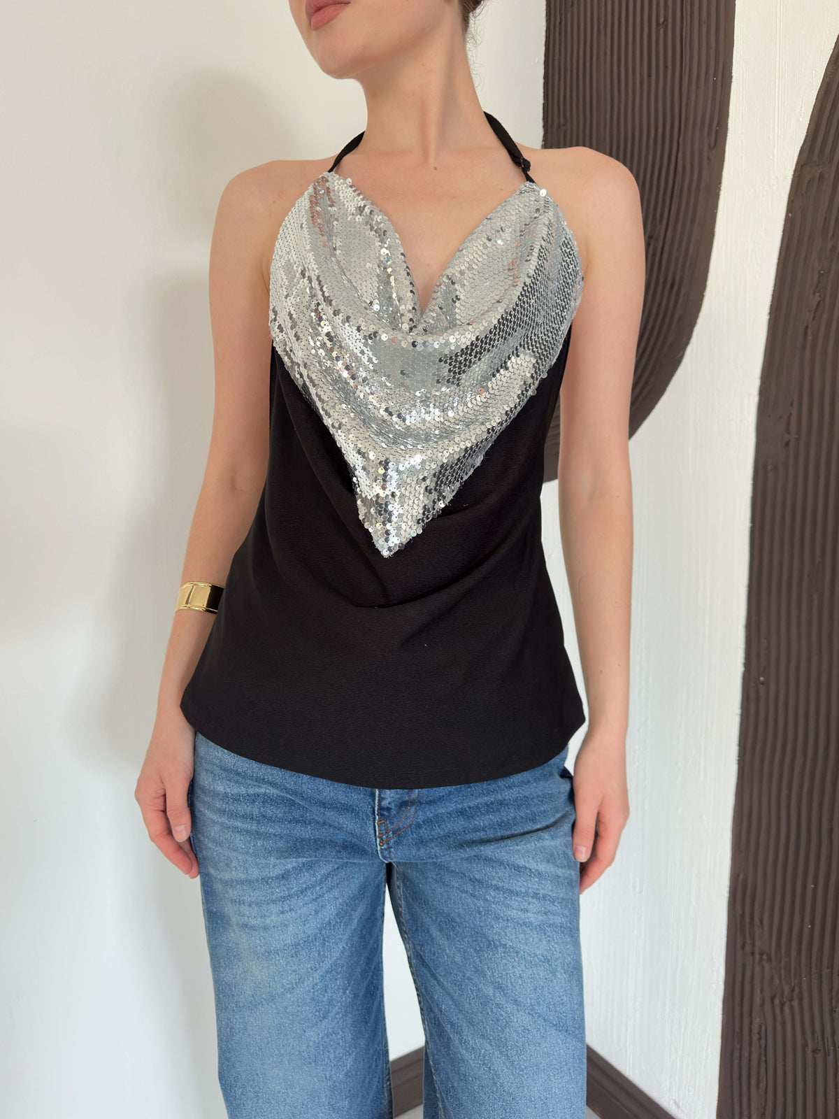 Pullu Askılı Bluz  | D3079