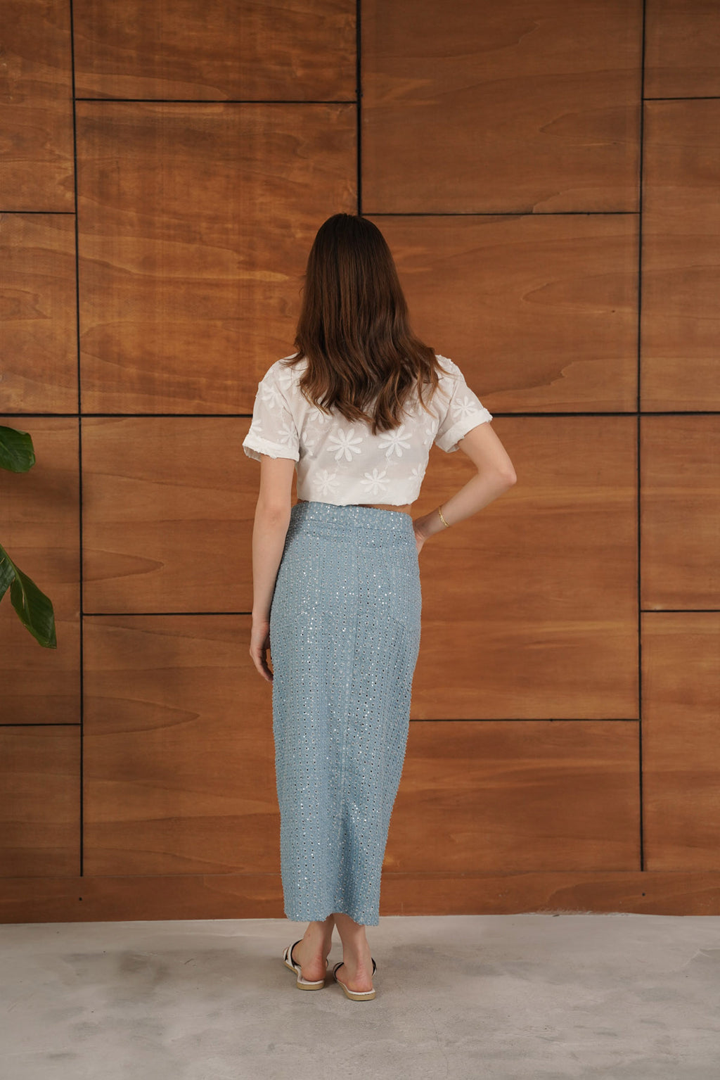 Pullu Kot Etek | F1707