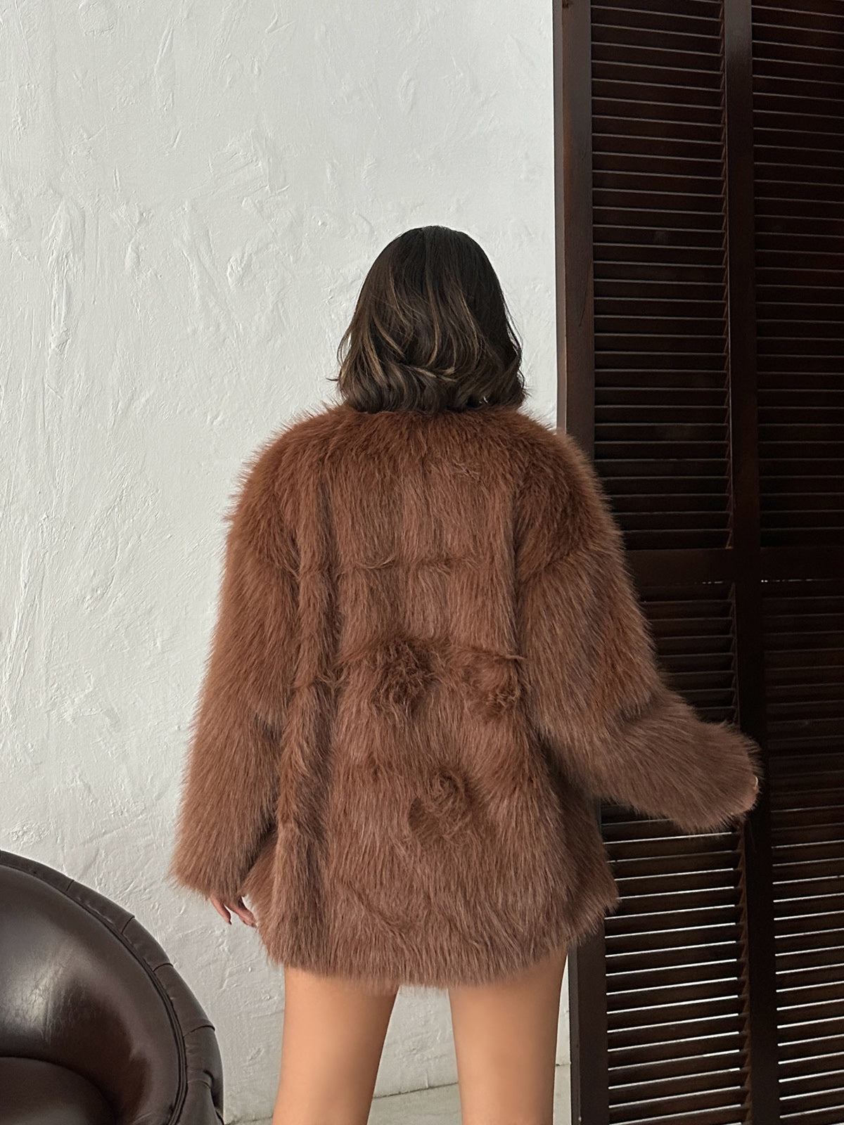Suni Kürk Ceket | F1608