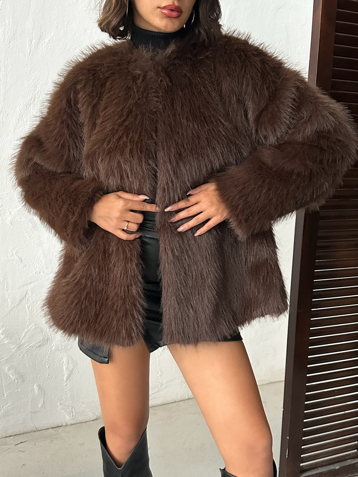 Suni Kürk Ceket | F1608