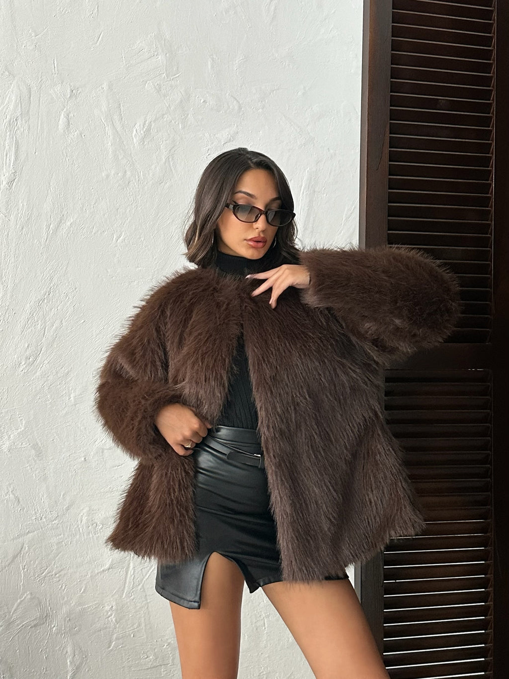 Suni Kürk Ceket | F1608