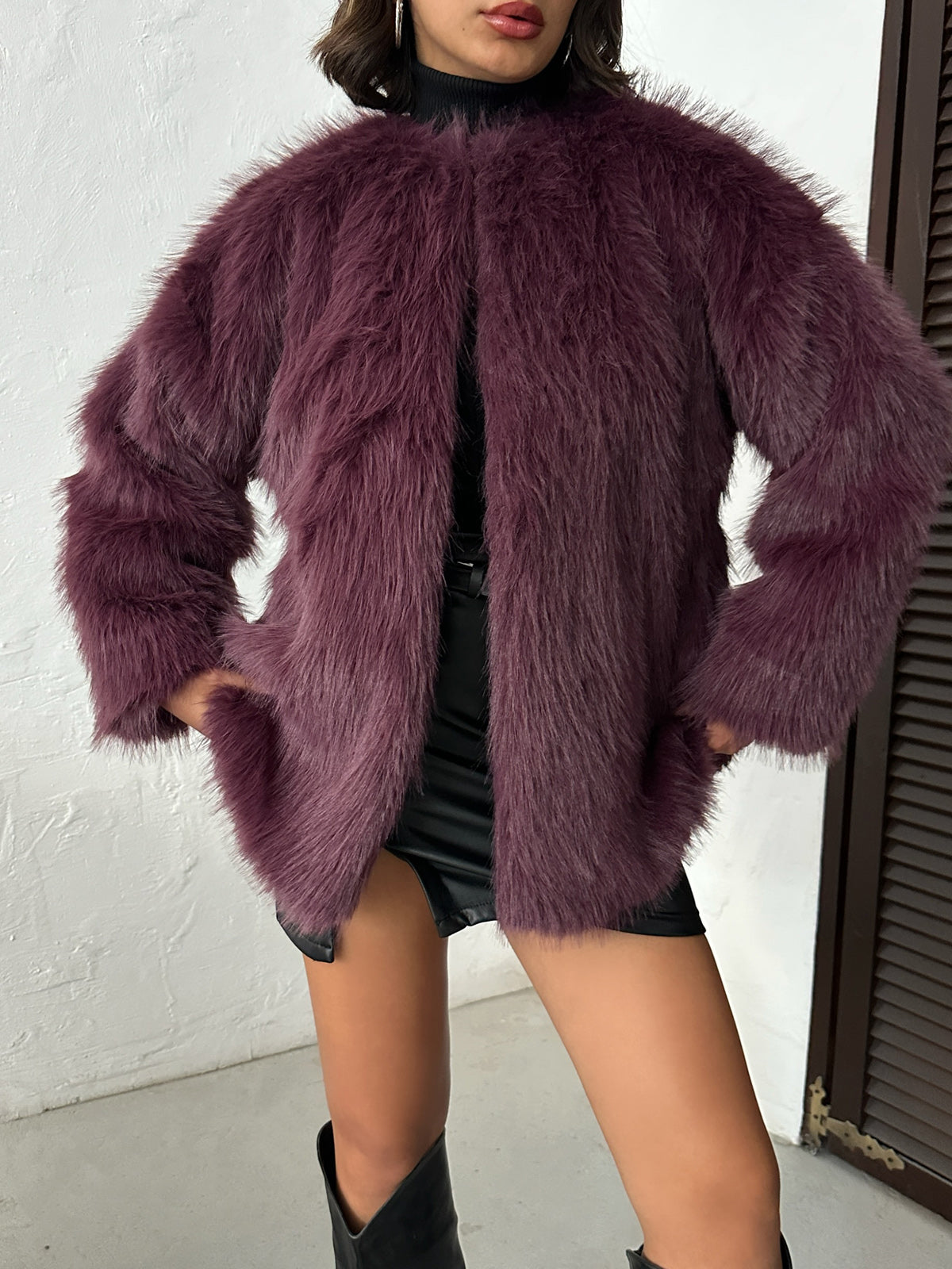 Suni Kürk Ceket | F1608